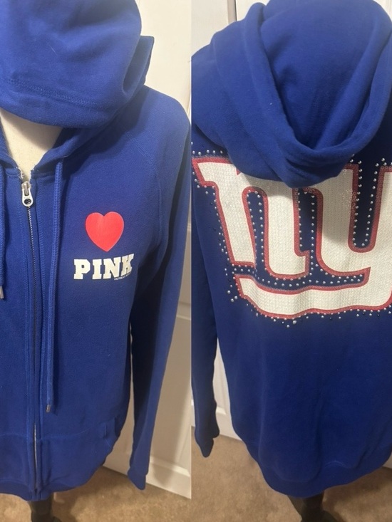 PINK Victoria's Secret Tops - VS Pink NY Giants Hoodie